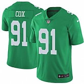 Nike Men & Women & Youth Eagles 91 Fletcher Cox Green Color Rush Limited jersey,baseball caps,new era cap wholesale,wholesale hats